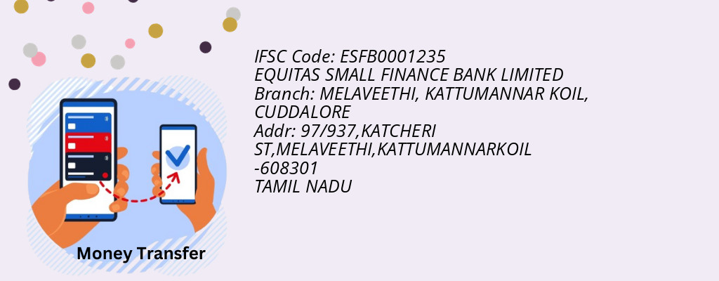 Find EQUITAS SMALL FINANCE BANK IFSC Code CUDDALORE - MELAVEETHI, KATTUMANNAR KOIL Branch Find EQUITAS SMALL FINANCE BANK IFSC Code CUDDALORE - MELAVEETHI, KATTUMANNAR KOIL Branch