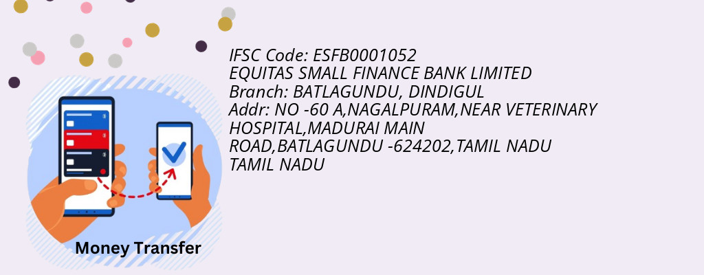 Find EQUITAS SMALL FINANCE BANK IFSC Code DINDIGUL - BATLAGUNDU Branch Find EQUITAS SMALL FINANCE BANK IFSC Code DINDIGUL - BATLAGUNDU Branch