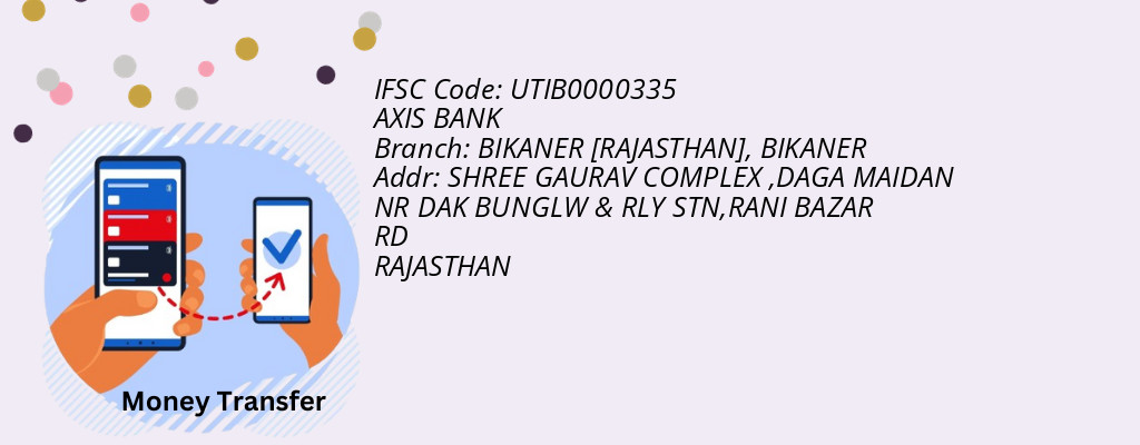 Find AXIS BANK IFSC Code BIKANER - BIKANER [RAJASTHAN] Branch