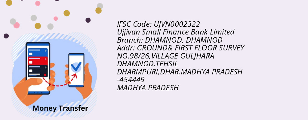 Find Ujjivan Small Finance Bank Limited IFSC Code DHAMNOD - DHAMNOD Branch