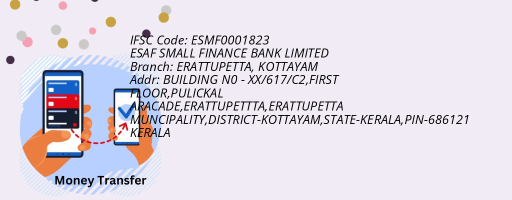 Find ESAF SMALL FINANCE BANK IFSC Code KOTTAYAM - ERATTUPETTA Branch Find ESAF SMALL FINANCE BANK IFSC Code KOTTAYAM - ERATTUPETTA Branch