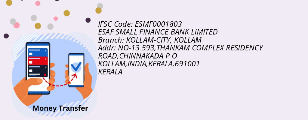 Find ESAF SMALL FINANCE BANK IFSC Code KOLLAM - KOLLAM-CITY Branch Find ESAF SMALL FINANCE BANK IFSC Code KOLLAM - KOLLAM-CITY Branch