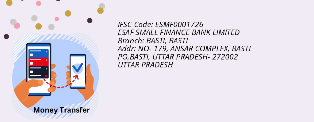 Find ESAF SMALL FINANCE BANK IFSC Code BASTI - BASTI Branch Find ESAF SMALL FINANCE BANK IFSC Code BASTI - BASTI Branch