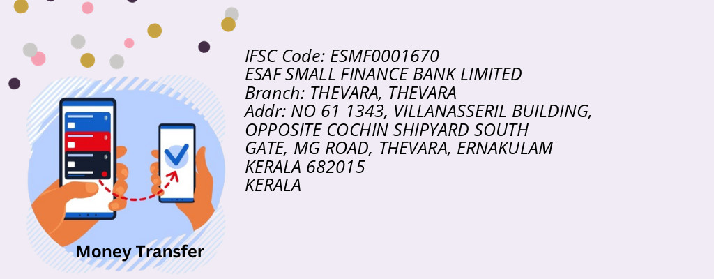 Find ESAF SMALL FINANCE BANK IFSC Code THEVARA - THEVARA Branch Find ESAF SMALL FINANCE BANK IFSC Code THEVARA - THEVARA Branch