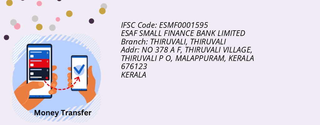 Find ESAF SMALL FINANCE BANK IFSC Code THIRUVALI - THIRUVALI Branch Find ESAF SMALL FINANCE BANK IFSC Code THIRUVALI - THIRUVALI Branch