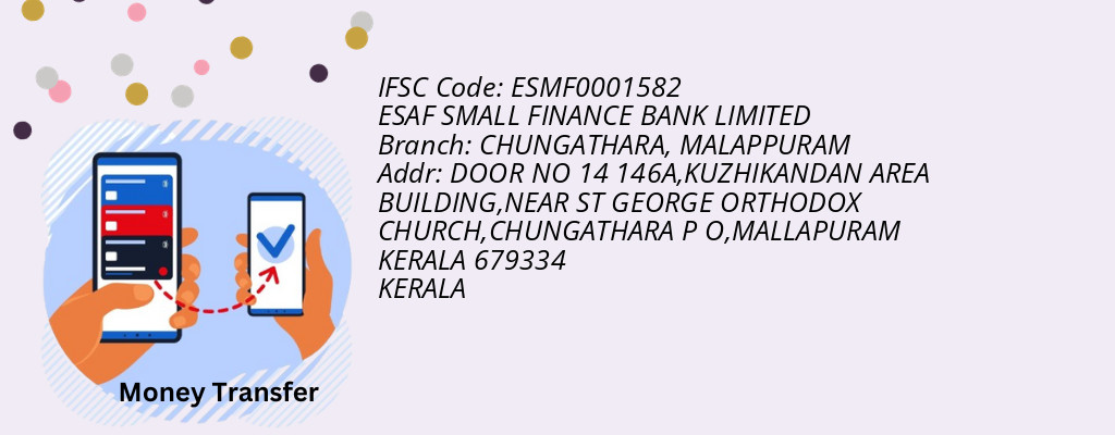 Find ESAF SMALL FINANCE BANK IFSC Code MALAPPURAM - CHUNGATHARA Branch Find ESAF SMALL FINANCE BANK IFSC Code MALAPPURAM - CHUNGATHARA Branch