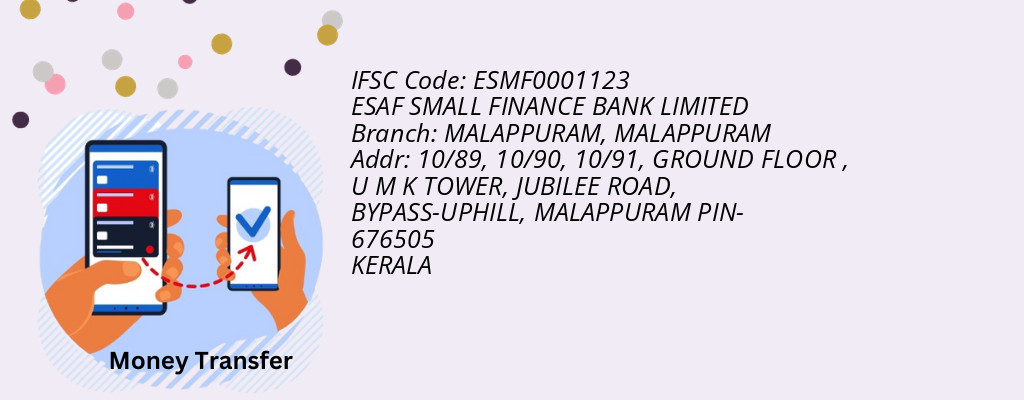 Find ESAF SMALL FINANCE BANK IFSC Code MALAPPURAM - MALAPPURAM Branch Find ESAF SMALL FINANCE BANK IFSC Code MALAPPURAM - MALAPPURAM Branch