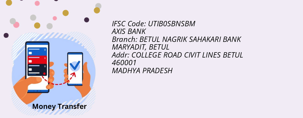 Find AXIS BANK IFSC Code BETUL - BETUL NAGRIK SAHAKARI BANK MARYADIT Branch