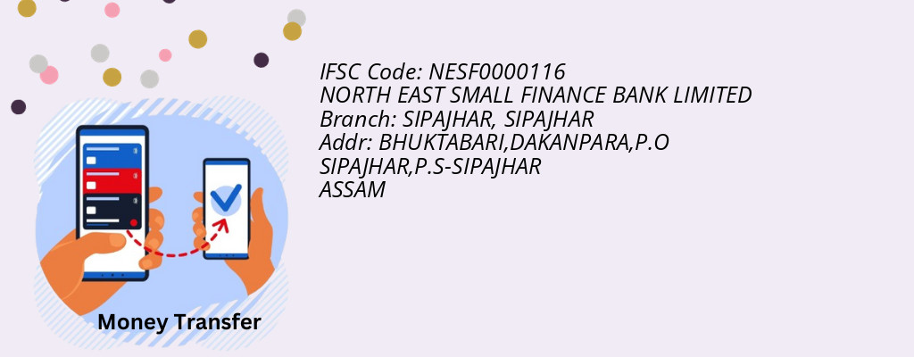 Find NORTH EAST SMALL FINANCE BANK IFSC Code SIPAJHAR - SIPAJHAR Branch Find NORTH EAST SMALL FINANCE BANK IFSC Code SIPAJHAR - SIPAJHAR Branch