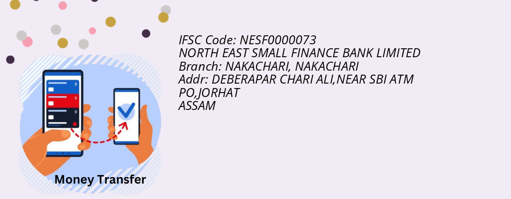 Find NORTH EAST SMALL FINANCE BANK IFSC Code NAKACHARI - NAKACHARI Branch