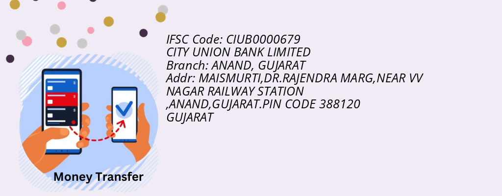 Find CITY UNION BANK IFSC Code GUJARAT - ANAND Branch Find CITY UNION BANK IFSC Code GUJARAT - ANAND Branch