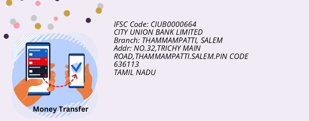 Find CITY UNION BANK IFSC Code SALEM - THAMMAMPATTI Branch Find CITY UNION BANK IFSC Code SALEM - THAMMAMPATTI Branch