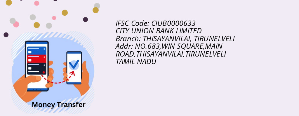 Find CITY UNION BANK IFSC Code TIRUNELVELI - THISAYANVILAI Branch Find CITY UNION BANK IFSC Code TIRUNELVELI - THISAYANVILAI Branch