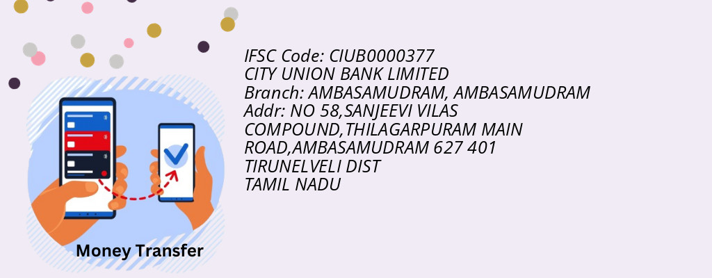 Find CITY UNION BANK IFSC Code AMBASAMUDRAM - AMBASAMUDRAM Branch