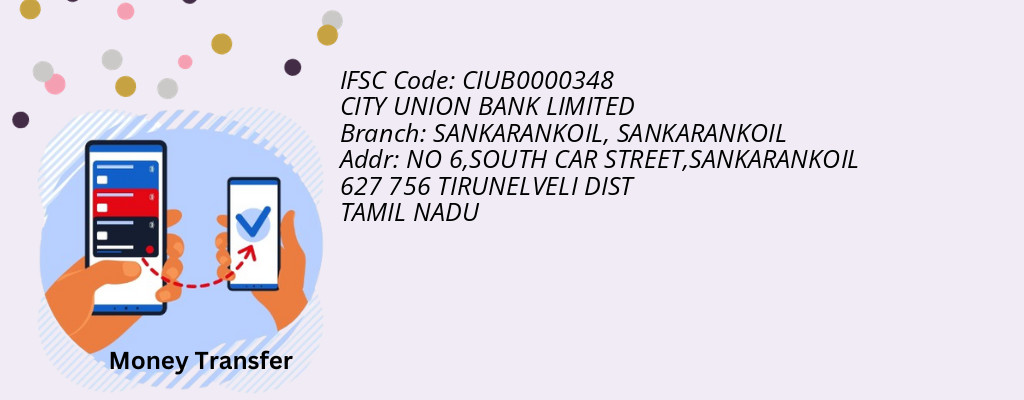 Find CITY UNION BANK IFSC Code SANKARANKOIL - SANKARANKOIL Branch