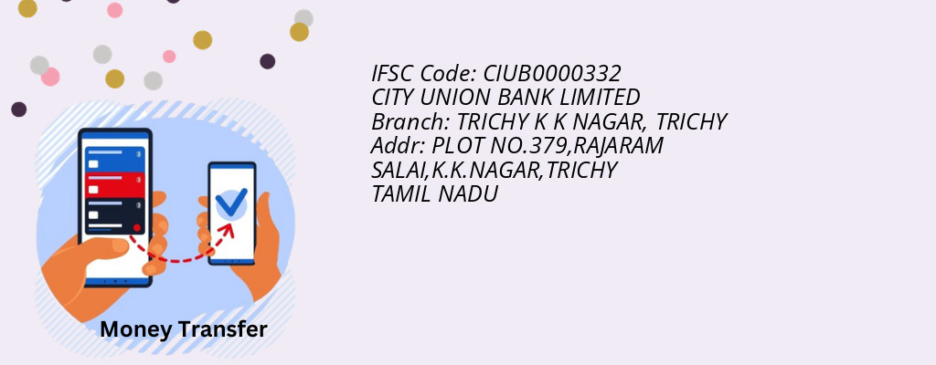 Find CITY UNION BANK IFSC Code TRICHY - TRICHY K K NAGAR Branch Find CITY UNION BANK IFSC Code TRICHY - TRICHY K K NAGAR Branch