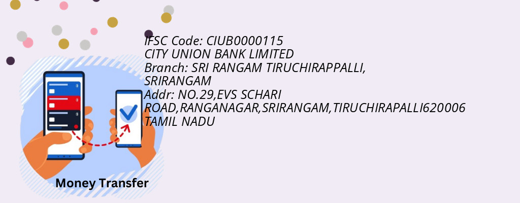 Find CITY UNION BANK IFSC Code SRIRANGAM - SRI RANGAM TIRUCHIRAPPALLI Branch