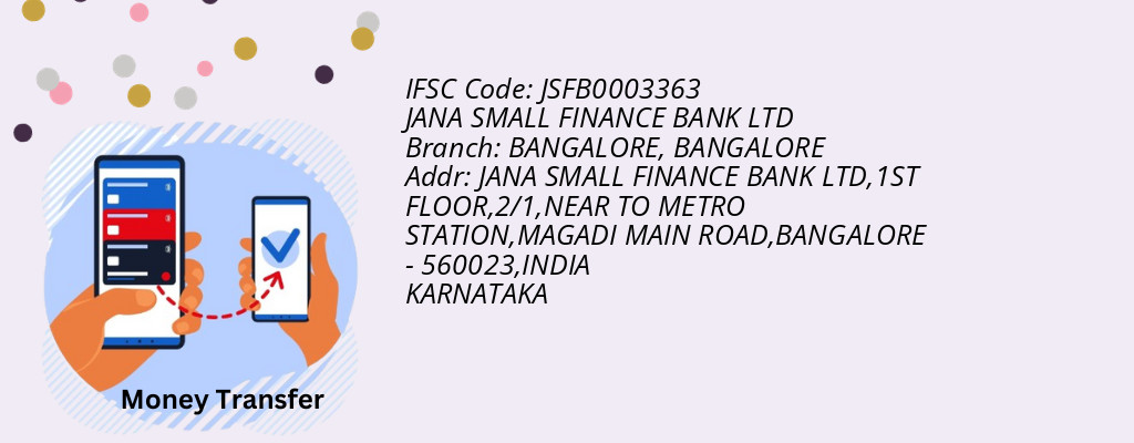 Find JANA SMALL FINANCE BANK IFSC Code BANGALORE - BANGALORE Branch Find JANA SMALL FINANCE BANK IFSC Code BANGALORE - BANGALORE Branch
