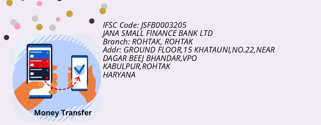Find JANA SMALL FINANCE BANK IFSC Code ROHTAK - ROHTAK Branch Find JANA SMALL FINANCE BANK IFSC Code ROHTAK - ROHTAK Branch