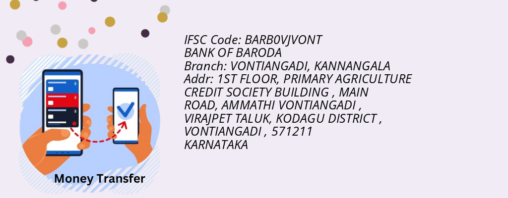 Find BANK OF BARODA IFSC Code KANNANGALA - VONTIANGADI Branch