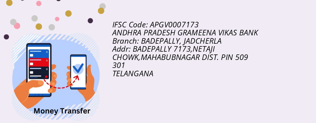 Find ANDHRA PRADESH GRAMEENA VIKAS BANK IFSC Code JADCHERLA - BADEPALLY Branch