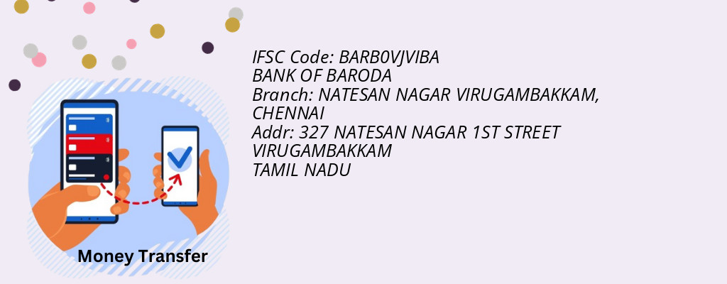 Find BANK OF BARODA IFSC Code CHENNAI - NATESAN NAGAR VIRUGAMBAKKAM Branch