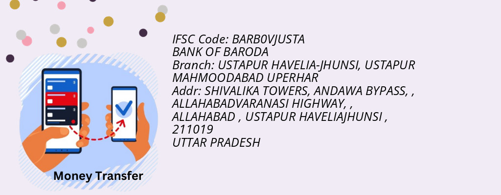Find BANK OF BARODA IFSC Code USTAPUR MAHMOODABAD UPERHAR - USTAPUR HAVELIA-JHUNSI Branch