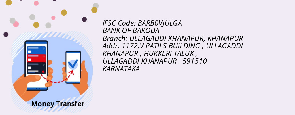 Find BANK OF BARODA IFSC Code KHANAPUR - ULLAGADDI KHANAPUR Branch