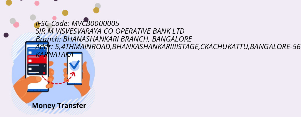Find SIR M VISVESVARAYA CO OPERATIVE BANK IFSC Code BANGALORE - BHANASHANKARI BRANCH Branch Find SIR M VISVESVARAYA CO OPERATIVE BANK IFSC Code BANGALORE - BHANASHANKARI BRANCH Branch
