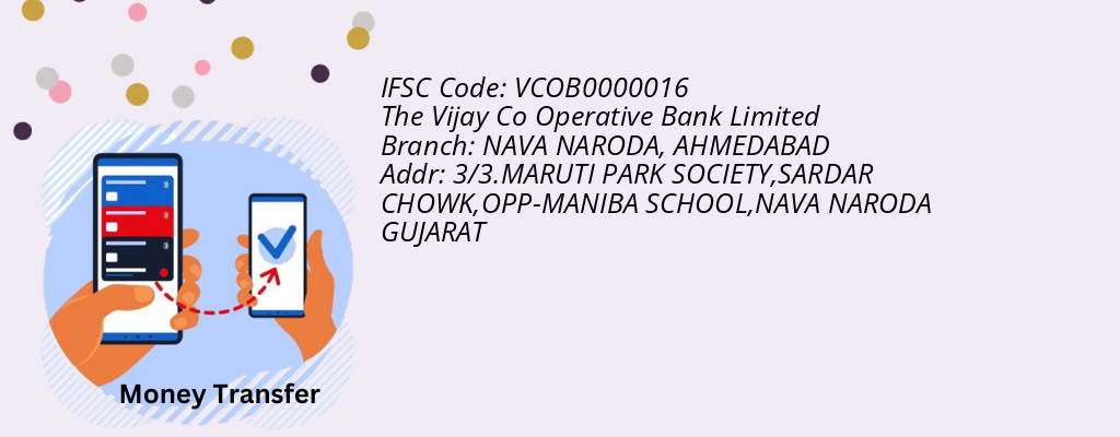 Find The Vijay Co Operative Bank Limited IFSC Code AHMEDABAD - NAVA NARODA Branch