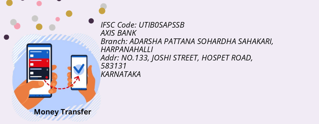 Find AXIS BANK IFSC Code HARPANAHALLI - ADARSHA PATTANA SOHARDHA SAHAKARI Branch