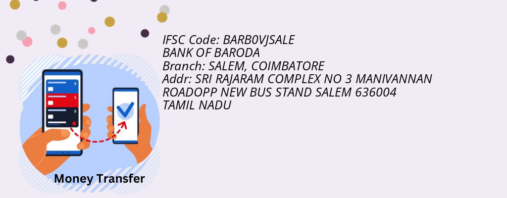 Find BANK OF BARODA IFSC Code COIMBATORE - SALEM Branch