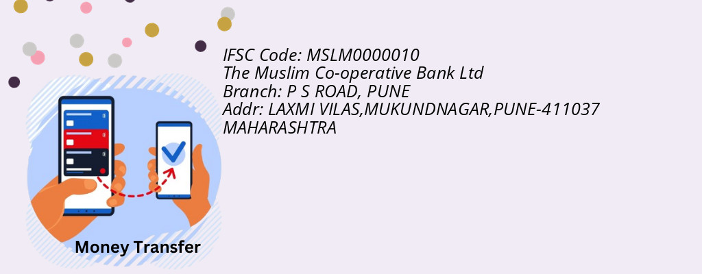 Find The Muslim Co-operative Bank Ltd IFSC Code PUNE - P S ROAD Branch Find The Muslim Co-operative Bank Ltd IFSC Code PUNE - P S ROAD Branch
