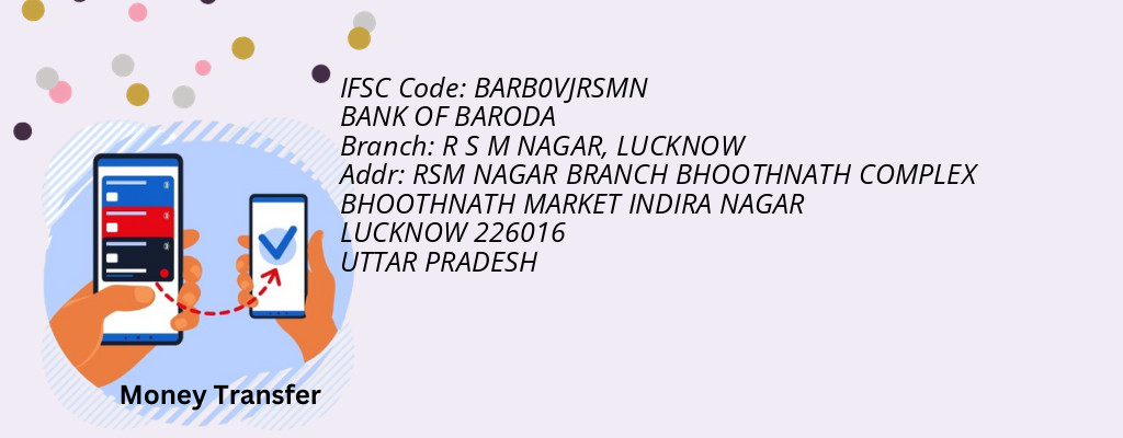 Find BANK OF BARODA IFSC Code LUCKNOW - R S M NAGAR Branch