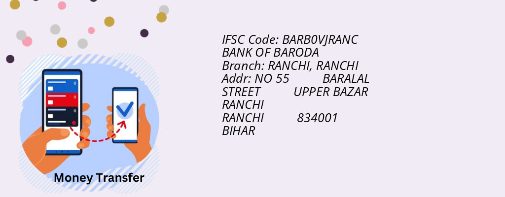 Find BANK OF BARODA IFSC Code RANCHI - RANCHI Branch