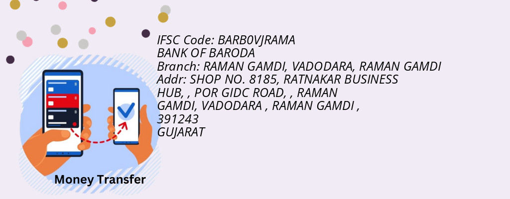 Find BANK OF BARODA IFSC Code RAMAN GAMDI - RAMAN GAMDI, VADODARA Branch
