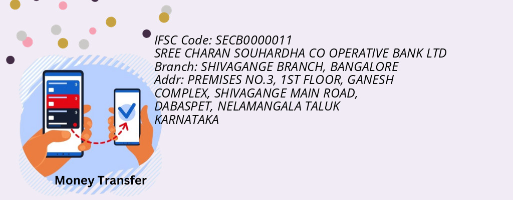Find SREE CHARAN SOUHARDHA CO OPERATIVE BANK IFSC Code BANGALORE - SHIVAGANGE BRANCH Branch