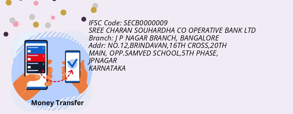 Find SREE CHARAN SOUHARDHA CO OPERATIVE BANK IFSC Code BANGALORE - J P NAGAR BRANCH Branch