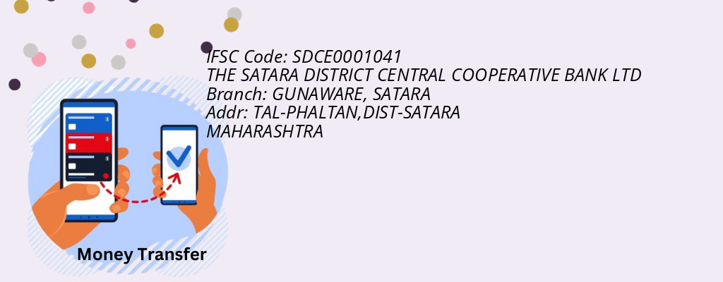 Find THE SATARA DISTRICT CENTRAL COOPERATIVE BANK IFSC Code SATARA - GUNAWARE Branch