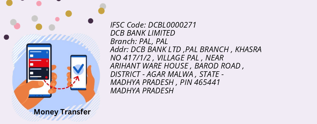 Find DCB BANK IFSC Code PAL - PAL Branch
