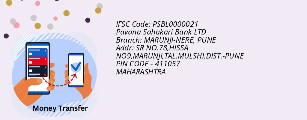 Find Pavana Sahakari Bank IFSC Code PUNE - MARUNJI-NERE Branch Find Pavana Sahakari Bank IFSC Code PUNE - MARUNJI-NERE Branch