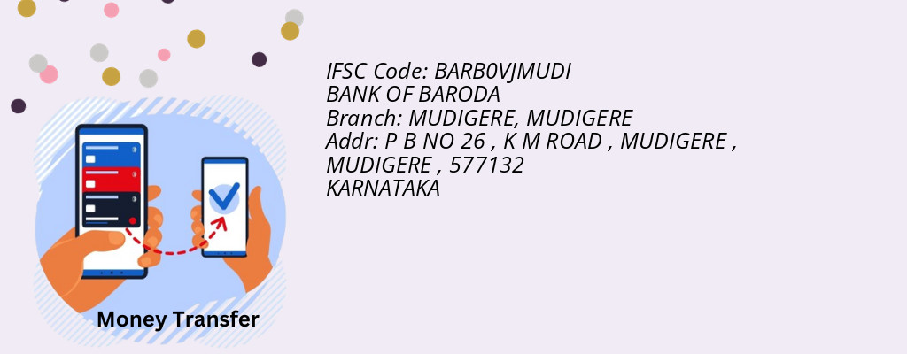 Find BANK OF BARODA IFSC Code MUDIGERE - MUDIGERE Branch
