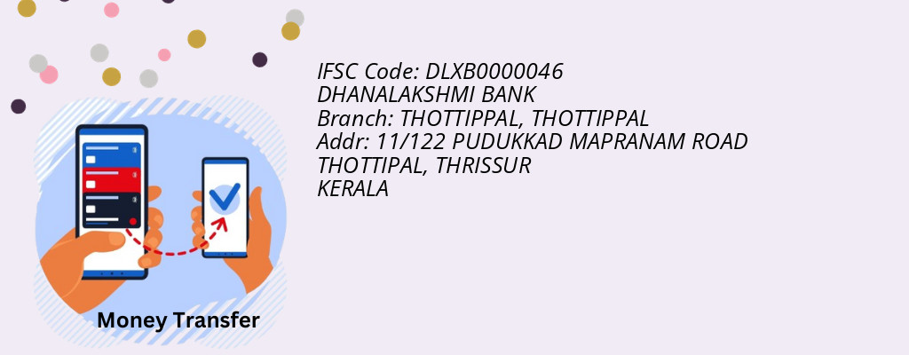 Find DHANALAKSHMI BANK IFSC Code THOTTIPPAL - THOTTIPPAL Branch Find DHANALAKSHMI BANK IFSC Code THOTTIPPAL - THOTTIPPAL Branch