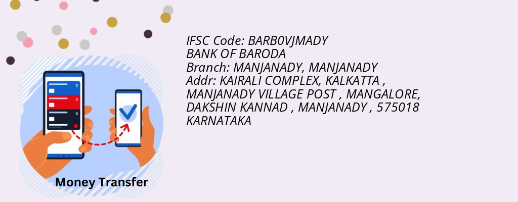 Find BANK OF BARODA IFSC Code MANJANADY - MANJANADY Branch