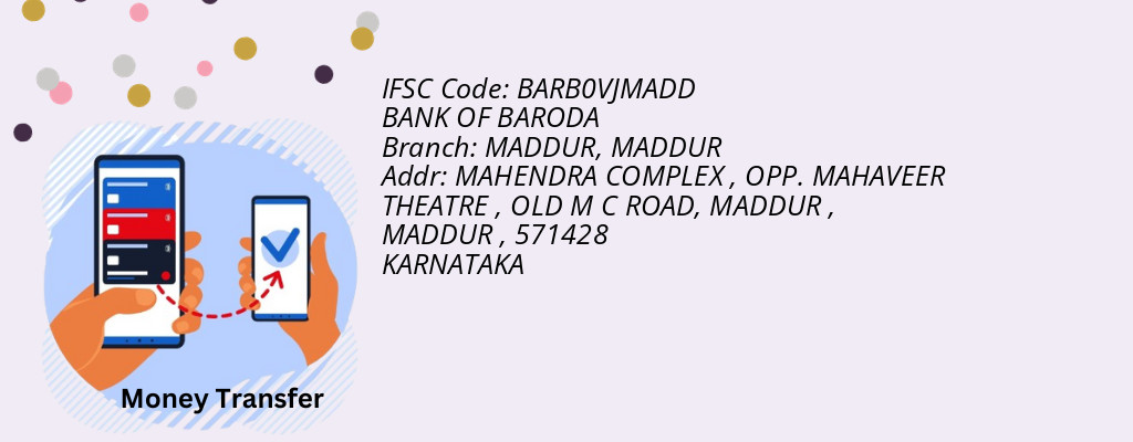 Find BANK OF BARODA IFSC Code MADDUR - MADDUR Branch
