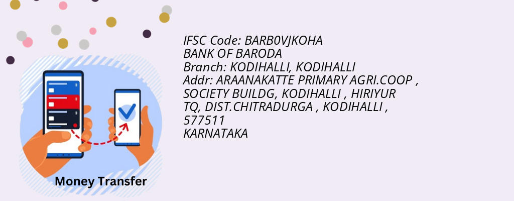 Find BANK OF BARODA IFSC Code KODIHALLI - KODIHALLI Branch
