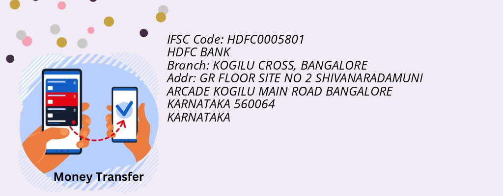 Find HDFC BANK IFSC Code BANGALORE - KOGILU CROSS Branch