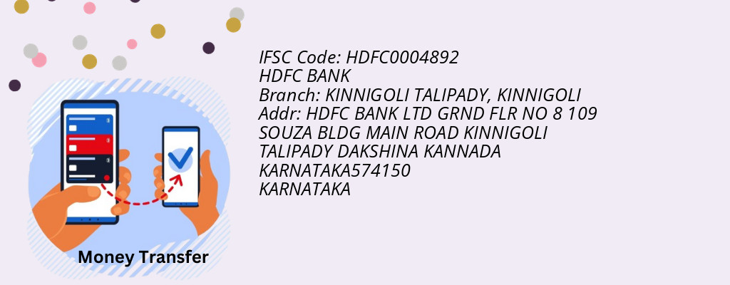 Find HDFC BANK IFSC Code KINNIGOLI - KINNIGOLI TALIPADY Branch
