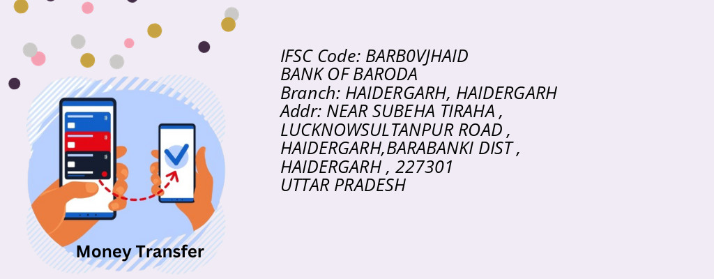 Find BANK OF BARODA IFSC Code HAIDERGARH - HAIDERGARH Branch