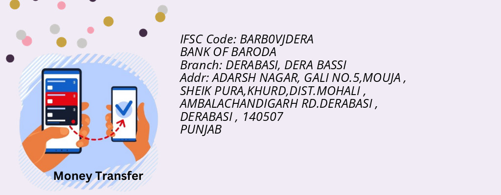 Find BANK OF BARODA IFSC Code DERA BASSI - DERABASI Branch